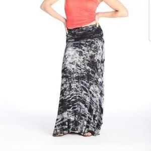Black and gray tie dye maxi skirt or dress
